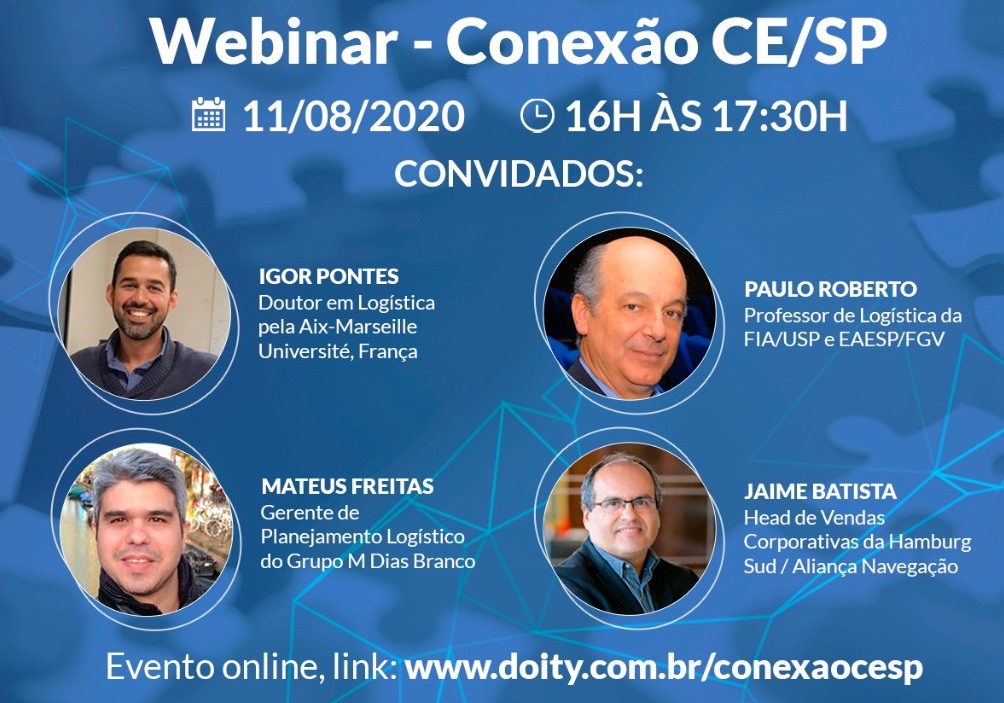 Grupo de Excelência do CRA-CE promove evento virtual com grandes nomes da logística